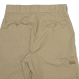 DICKIES Mens Casual Shorts Beige Relaxed Striped M W32