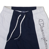 CHAMPION Mens Swimming Shorts Blue Colourblock M W28