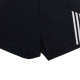 ADIDAS Womens Casual Shorts Black UK 14 W32