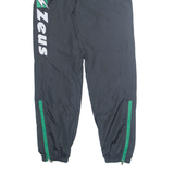 ZEUS Mens Track Pants Black Tapered M W26 L31