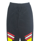 MARKA SPORT CLUBLINE Mens Track Pants Black Tapered L W32 L30