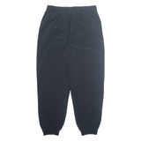 MARKA SPORT CLUBLINE Mens Track Pants Black Tapered L W32 L30
