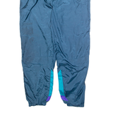 VICTORY Womens Track Pants Blue Tapered XL W28 L29