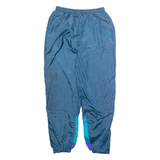 VICTORY Womens Track Pants Blue Tapered XL W28 L29