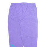 GOLDEN CUP Womens Track Pants Purple Tapered L W36 L31