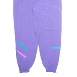GOLDEN CUP Womens Track Pants Purple Tapered L W36 L31
