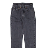 LEVI'S 501 Jeans Womens Black Regular Straight W24 L26