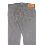 LEVI'S 501 Jeans Mens Grey Regular Straight W36 L26
