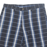 DICKIES Mens Chino Shorts Blue Check L W36