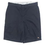 DICKIES Loose Fit Mens Workwear Shorts Blue XL W40