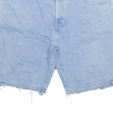 DICKIES Cut Off Denim Mens Workwear Shorts Blue XL W38