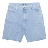 DICKIES Cut Off Denim Mens Workwear Shorts Blue XL W38