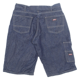 DICKIES Denim Mens Workwear Shorts Blue M W32