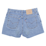 LEVI'S Cut Off 555 Womens Denim Shorts Blue M W32