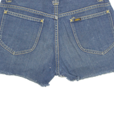 LEE Cut Off Womens Denim Shorts Blue 90s S W28