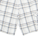 NAUTICA Mens Cargo Shorts Cream Check L W36