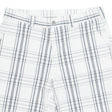 DICKIES Mens Chino Shorts White Check XL W37