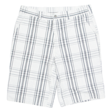 DICKIES Mens Chino Shorts White Check XL W37