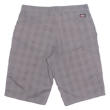 DICKIES Mens Chino Shorts Grey Check M W34