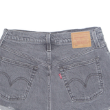 LEVI'S Cut Off 501 Premium E Womens Denim Shorts Black S W28