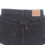 LEVI'S Cut Off 501 Womens Denim Shorts Black S W29