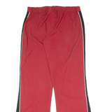 NIKE Womens Track Pants Red Flared L W32 L32
