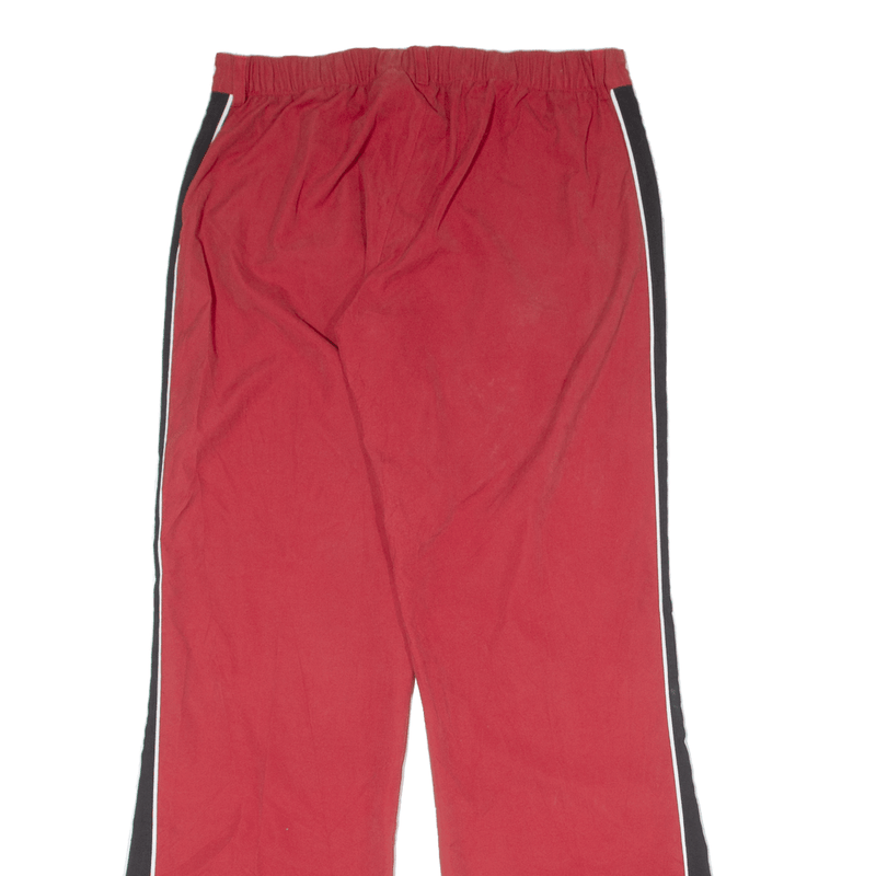 NIKE Womens Track Pants Red Flared L W32 L32
