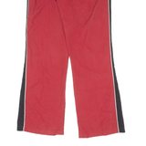 NIKE Womens Track Pants Red Flared L W32 L32