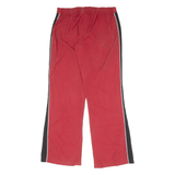 NIKE Womens Track Pants Red Flared L W32 L32
