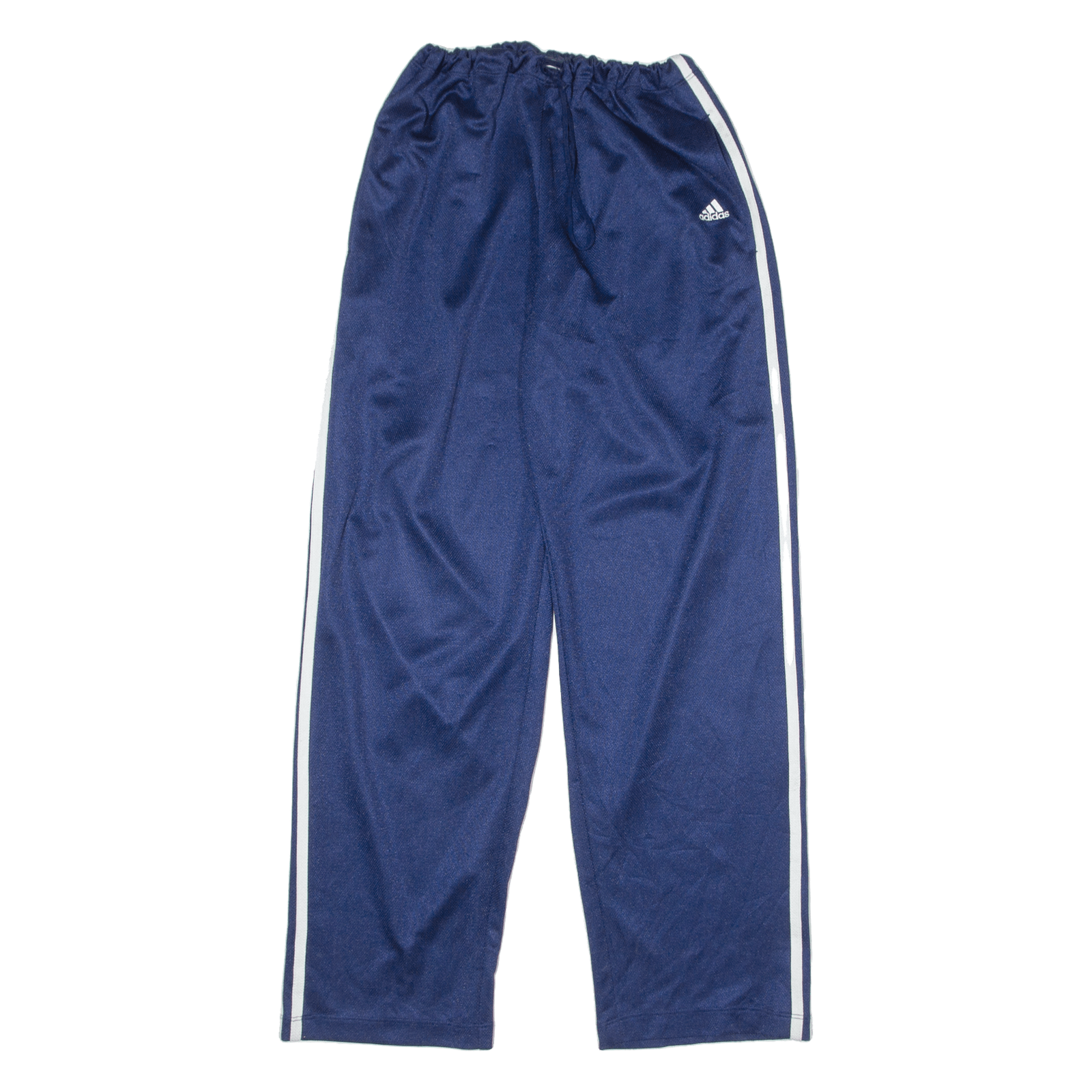 ADIDAS Mens Track Pants Blue Straight L W26 L28