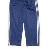 ADIDAS Mens Track Pants Blue Straight L W26 L28