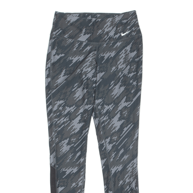 NIKE Camouflage Activewear Womens Leggings Grey Skinny XS W22 L27