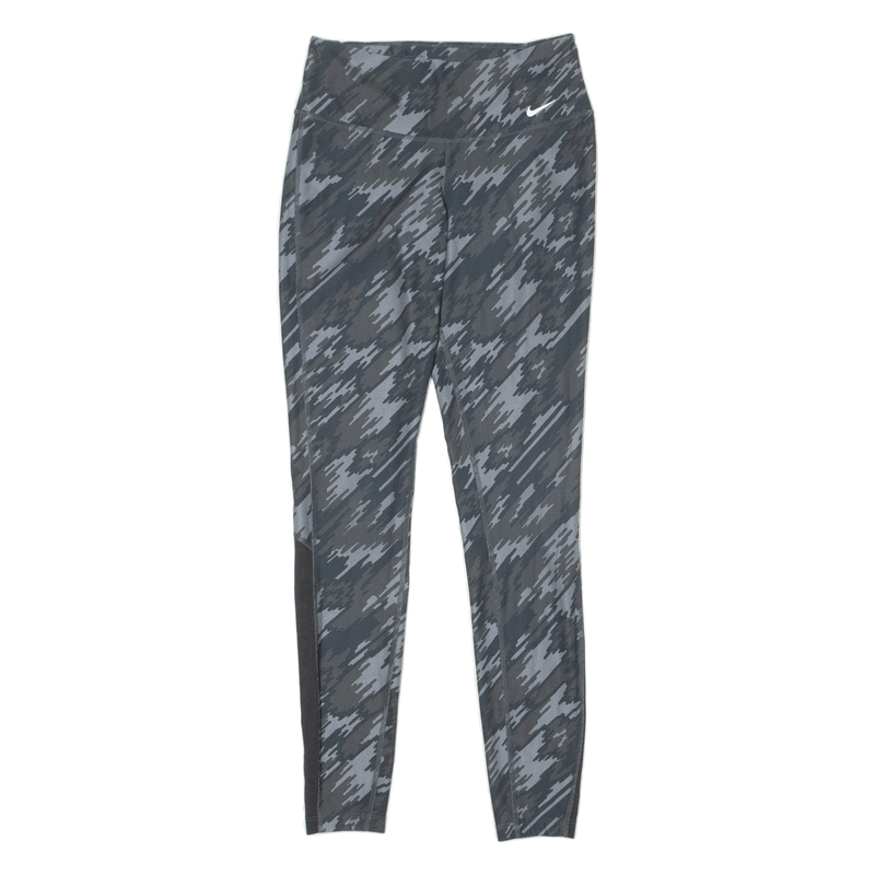 NIKE Camouflage Activewear Womens Leggings Grey Skinny XS W22 L27