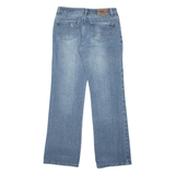 DRIVER Distressed Womens Jeans Blue Relaxed Bootcut Stone Wash W31 L32