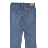 LEVI'S Mid Rise Floral Womens Jeans Blue Slim Skinny Stone Wash W32 L32