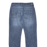 TEDDY'S Womens Jeans Blue Regular Straight Stone Wash W30 L32
