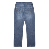 TEDDY'S Womens Jeans Blue Regular Straight Stone Wash W30 L32