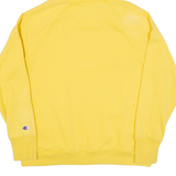 CHAMPION Mens Yellow Hoodie L