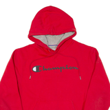 CHAMPION Mens Red Hoodie S