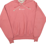 CHAMPION REVERSE WEAVE Double Hood Womens Pink Hoodie M