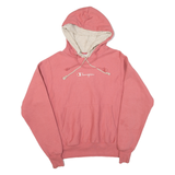 CHAMPION REVERSE WEAVE Double Hood Womens Pink Hoodie M