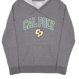 CHAMPION Cal Poly Womens Grey Hoodie USA M