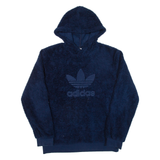 ADIDAS Teddy Womens Blue Hoodie S