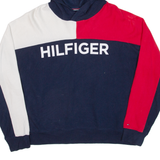 TOMMY HILFIGER Womens Blue Hoodie M