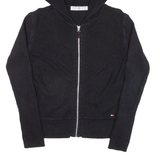 TOMMY HILFIGER Mens Black Hoodie Full Zip S