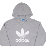 ADIDAS Womens Grey Hoodie UK 14
