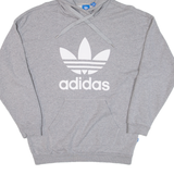 ADIDAS Womens Grey Hoodie UK 14