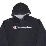 CHAMPION Mens Black Hoodie M