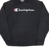 CHAMPION Mens Black Hoodie M