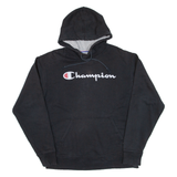CHAMPION Mens Black Hoodie M